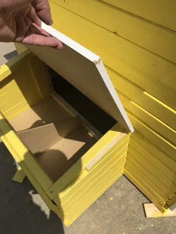Lift the lid, collect the eggs