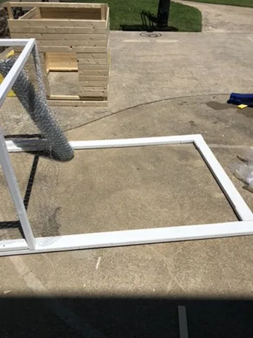 The base frame for the run