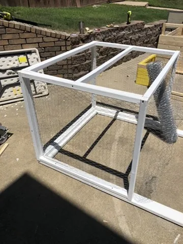 Run framed and the wire going on